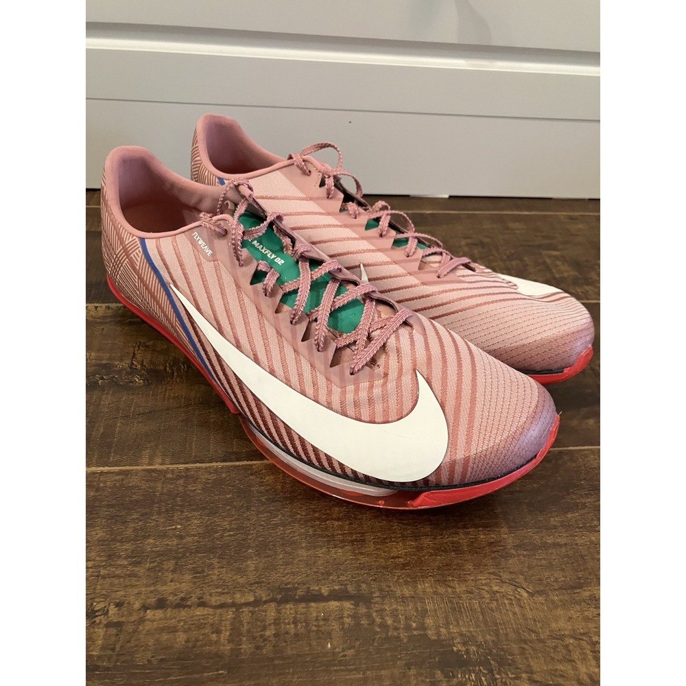 Nike Air Zoom Maxfly 2 Track Spikes Pink Dust Ivory HQ2058-600 Men's 15 New